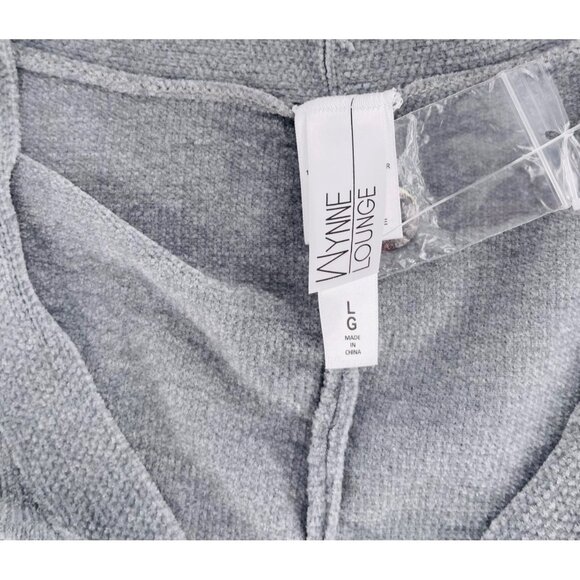 Marla Wynne Lounge Light Gray Button-Up Cardigan Sweater size Large NWOT - Picture 3 of 5